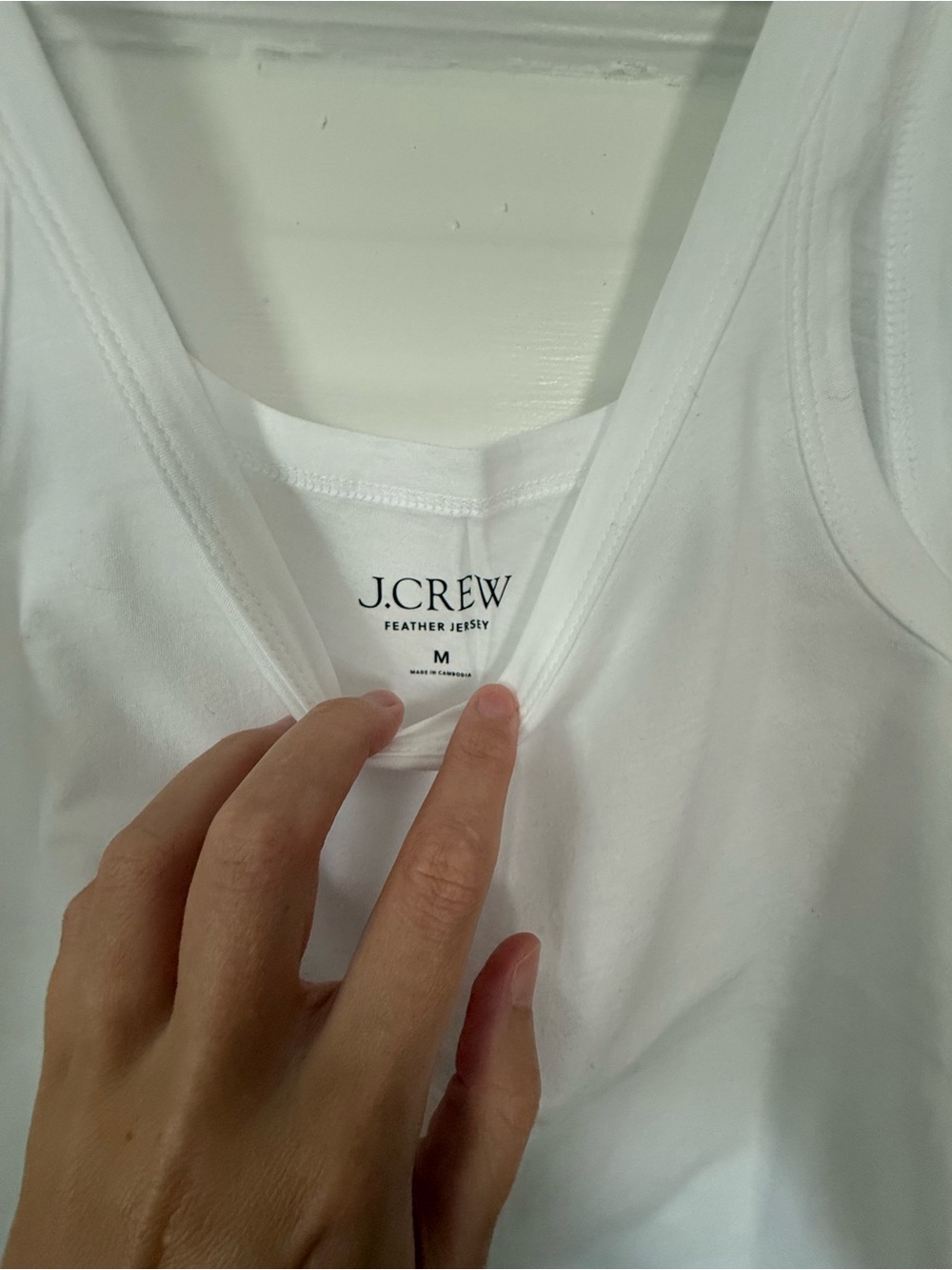 J. Crew White Scoop-Neck Tank Top - Picture 2 of 4
